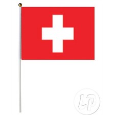 Drapeau Suisse sur Hampe Main