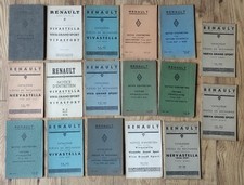 Lot 17 NOTICES entretien et Utilisation Renault VIVASIX VIVASTELLA Nerva Monasix