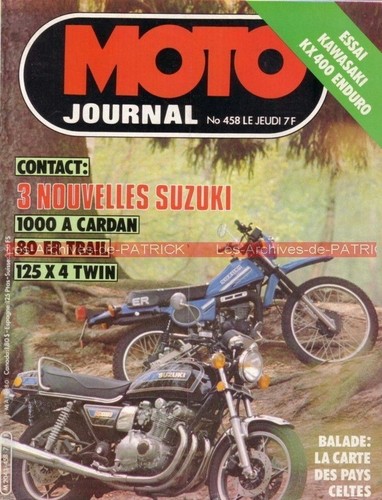 Moto journal 458 suzuki - moto,