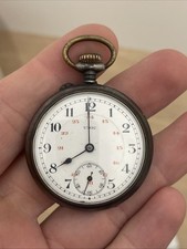 MA COLLECTION Montre UNIC Gousset mécanique mouvement chronographe émaillé