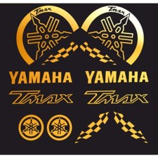 Set 12 Adhésifs Or Graphique Carénage Decals pour Yamaha 500 T-Max 2001-2007