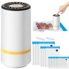 Mini Machine à Sceller Sous Vide Manuelle Chargement USB Appareil Mise Sous V...