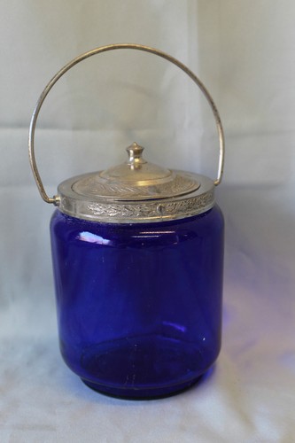 Seau biscuit verre bleu - à,