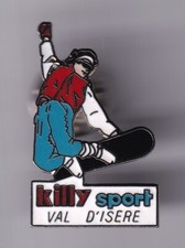 RARE PINS PIN'S .. OLYMPIQUE OLYMPIC ALBERTVILLE 1992 TEAM KILLY SNOWBOARD ~25