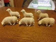 Lot 6 anciens moutons floqué