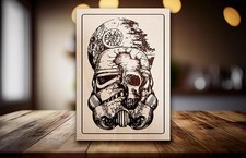 Star Wars poster Stormtrooper en bois gravé