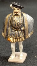 VERTUNNI FIGURINE ROI HENRI II  Plomb peint 62 mm