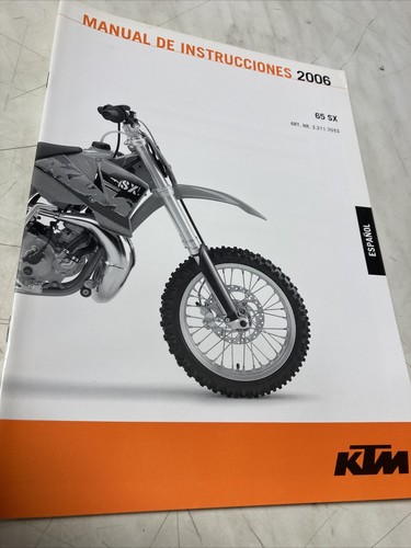 Ktm 65sx 2006 manuel - 2006,