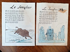 fanfare chasse vénerie trompe "Le sanglier" paroles deux versions