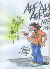 LES ADOS LAURA ET LUDO T.2  AVEC UNE DEDICACE DE CESTAC EO TRES BEL ETAT 