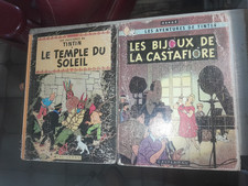 lot BD TINTIN Les Bijoux de la Castafiore  EO & Le Temple du Soleil