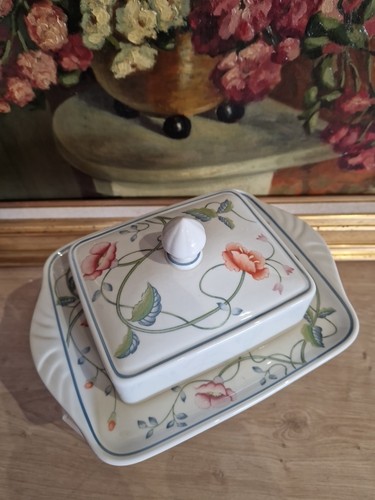 Superbe beurrier porcelaine - beurrier, en