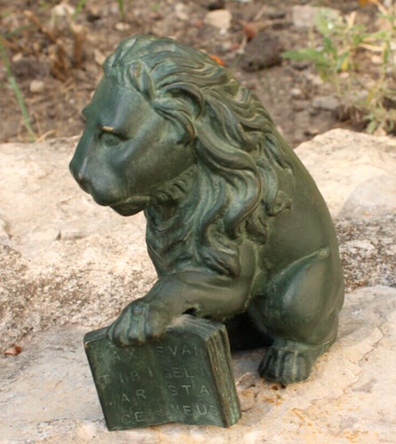 Ancien lion bronze - ancien,