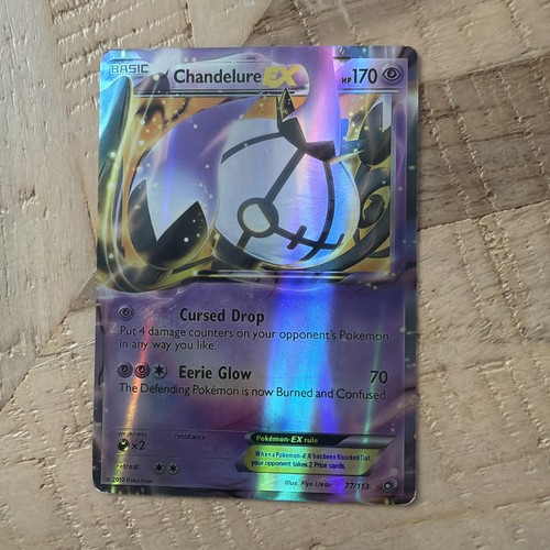 Carte pokémon chandelure ex - carte,