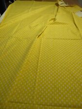 Laura Ashley Rideau coton jaune fleurs blanches