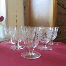 6 verres a eau en cristal de  baccarat modèle Argentina signé  H 11 cm