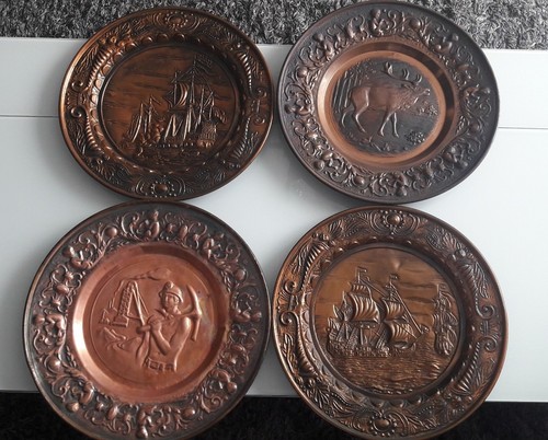 Grand assiettes cuivre en - grand,