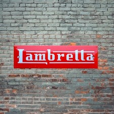 Plaque émaillée LAMBRETTA
