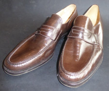 Moreschi Italie Italian Mocassin Cuir Homme Chaussure Taille 10,5 neuf vintage