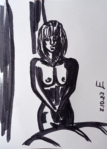 Dessin original érotique