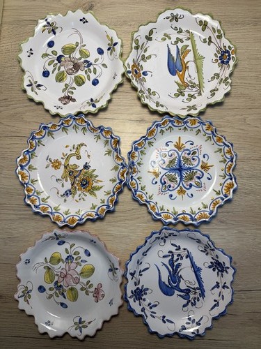 Lot assiettes faïence - 6,