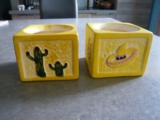 LOT DE 2 PETITS CACHE POTS EN