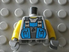 LEGO Blue Torso Power Miners 973pb0536c01 Minifig pm006 pm018 Set 8708 8962 8964