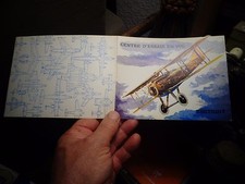 Carte du Centre d'Essais en Vol de Brétigny Avion Spad Escadrille des Cigognes 