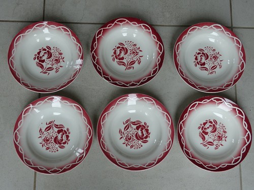 Assiettes creuses digoin - 6,