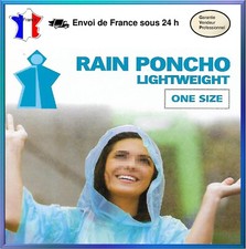 Poncho cape de pluie randonnée vélo unisex taille unique impermeable Lot de 2