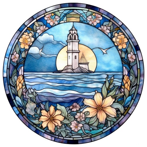 Autocollants phare vitraux - 9, x