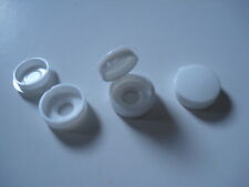 Lot de 100 cache vis blanc PVC capuchon plastique rond à clipser vis invisible