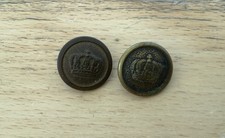 LOT 2 BOUTONS ALLEMANDS POUR BLOUSE WW1 OCCASIONS