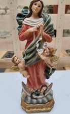 Statue Sainte Vierge Marie Et Deux Anges Religion Christianisme