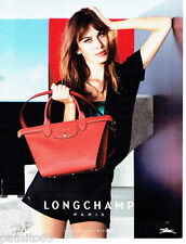 PUBLICITE ADVERTISING 106  2015   le sac Longchamp pliage Heritage       171016