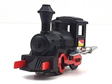 LOCOMOTIVE À VAPEUR MINI À CLEF   ANCIEN JOUET MÉCANIQUE EN TÔLE   VIDÉO