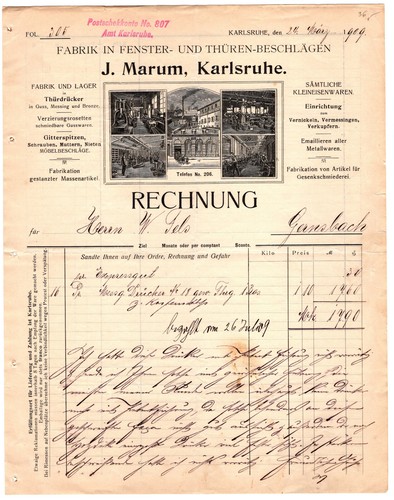 Antique firmenrechnung - antique,