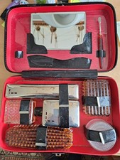 Ancienne Trousse de toilette en cuir années 60