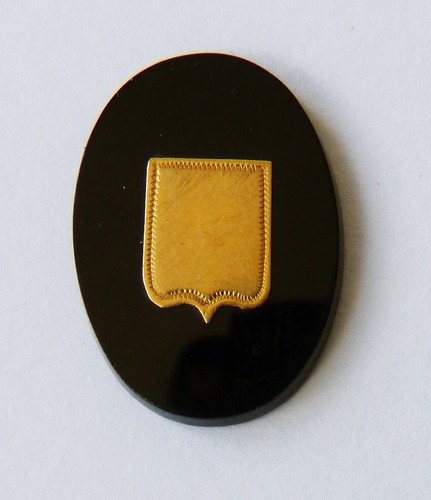 Petite plaque onyx écusson - plaque, et