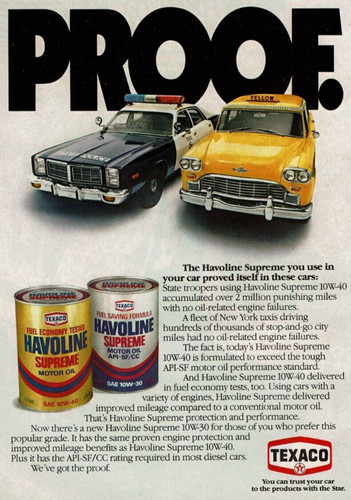1981 vintage print texaco - 1981,
