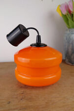 ? Lustre Vintage Années 1970, verre opalin orange emblématique