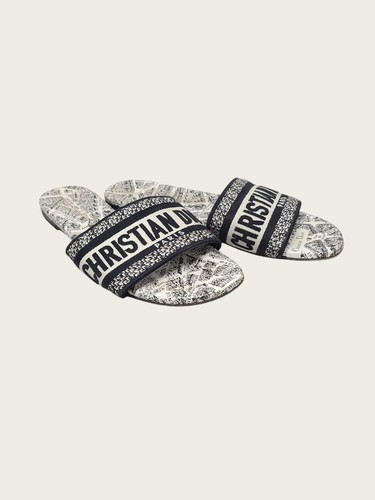 Dior mules coton brodées - en,