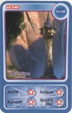 CARTE A JOUER CARTE DE JEU AUCHAN DISNEY PIXAR RAIPONCE LA TOUR N° 22      #CKDB