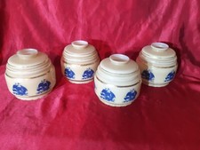 1 Globe Verre Opalescent Abat