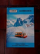 Brochure Fraises Turbine Neige Schmidt Souffleuse Mercedes Benz Unimog