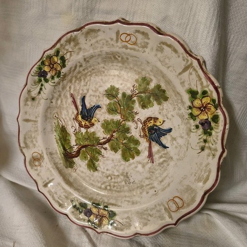 Assiette ancienne faïence