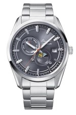 Montre automatique Orient Stretto SUN & MOON grise RN-AK0311N 75th Limited 200