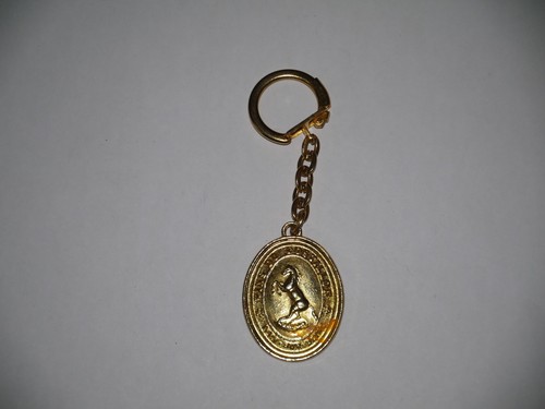 Porte clé métal dore - dore, vins