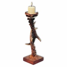 Bougeoir avec bois de