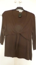 tunique cache coeur marron 44 c et a neuve